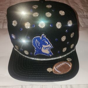Duke Blue Devils Embellished Hat with Blue and Silver Accents